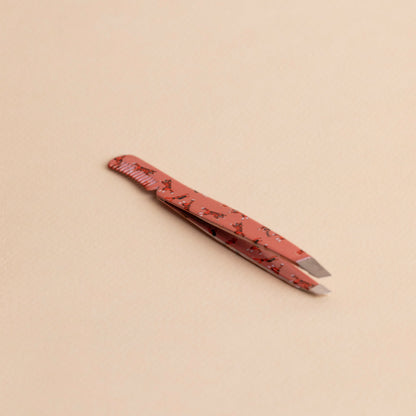 Fler Eyebrow Tweezer With Comb Tiger