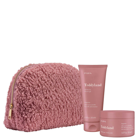 Teddyland Gel Doccia + Scrub Corpo Latte Rosa e Cannella