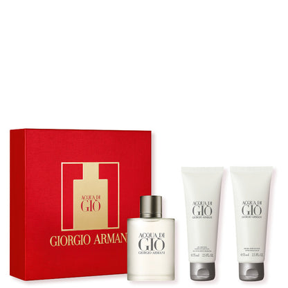 Acqua Di Gio' Pour Homme Confezione 50 ML Eau de Toilette + 75 ML Gel Doccia + 75 ML Balsamo Dopobarba