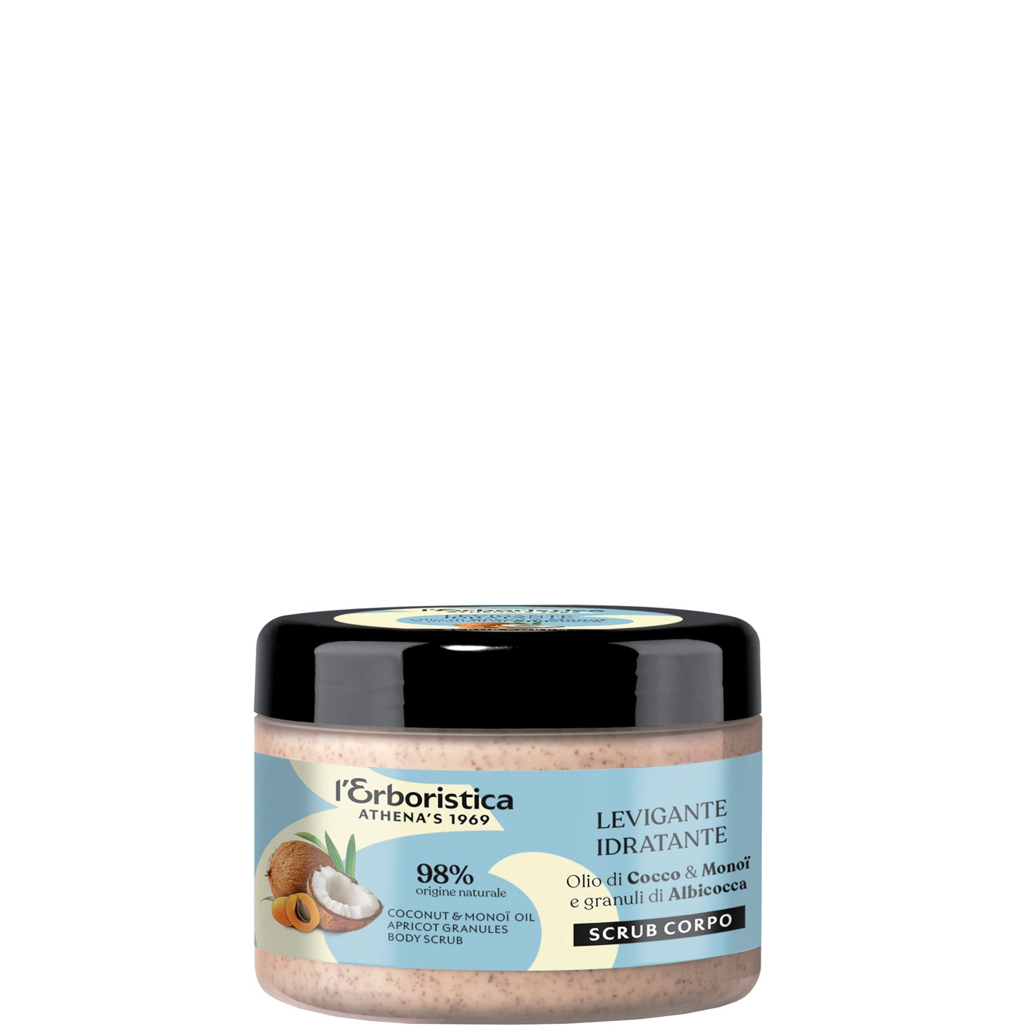 L'Erboristica Olio di Cocco e Monoï e granuli di Albicocca Scrub Corpo