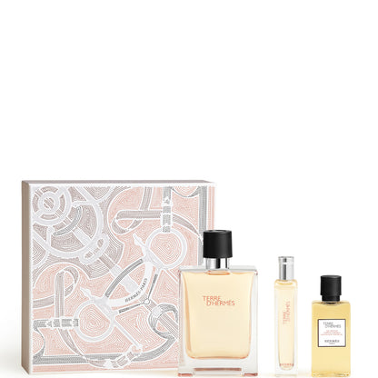 Terre d'Hermès Eau de Toilette Cofanetto 100 ML Eau de Toilette + 15 ML Eau de Toilette +  40ML Shower Gel