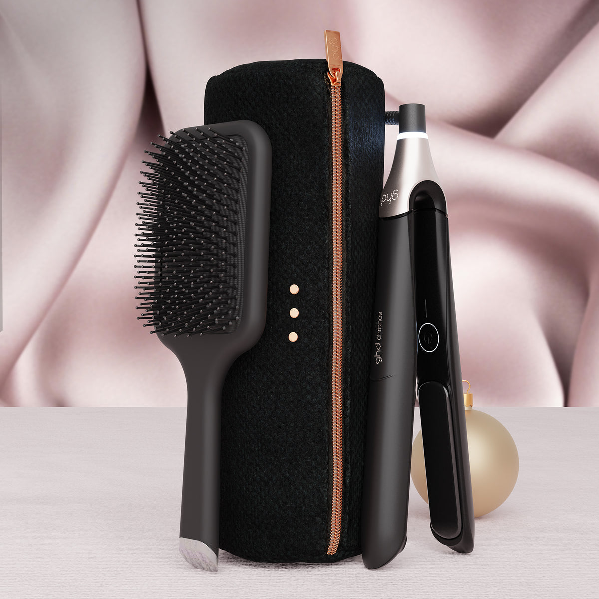 ghd chronos festive gift set in black