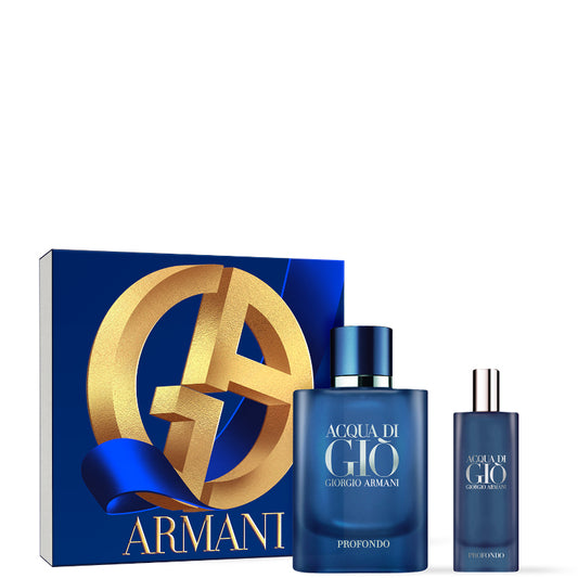 Acqua Di Gio' Pour Homme Profondo Cofanetto 75 ML Eau de Parfum + 15 ML Eau de Parfum