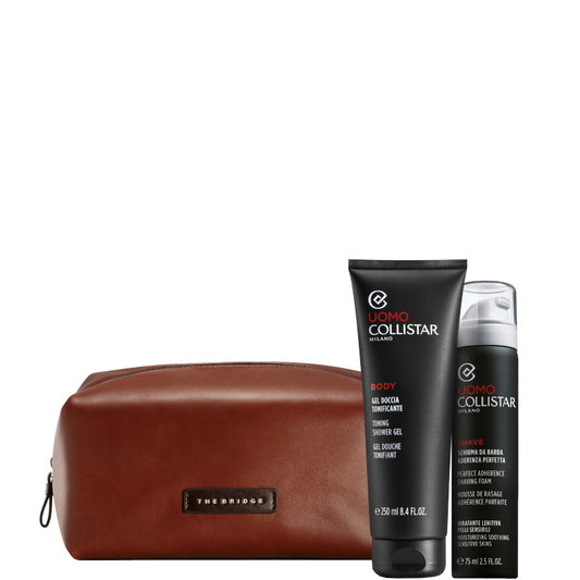 Gel Doccia Tonificante + The Bridge 250 ML Gel Doccia + 75 ML Schiuma da Barba + travel-bag THE BRIDGE