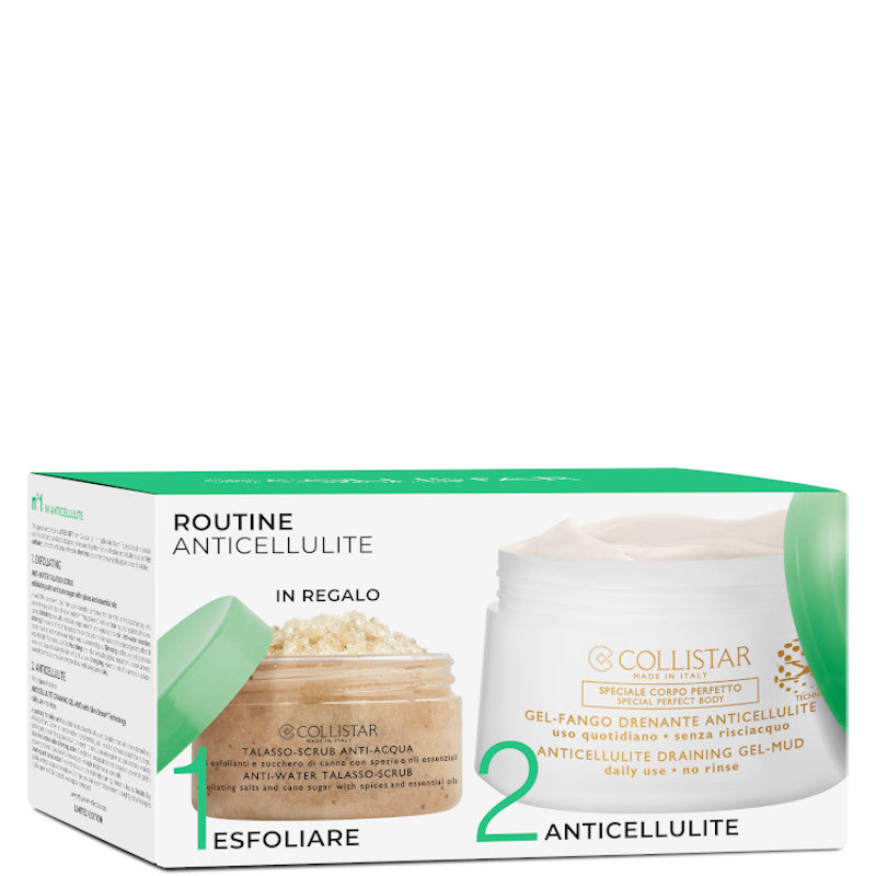 Gel Fango Drenante Anticellulite + Talasso-Scrub Anti-Acqua 400 ML Gel Fango Drenante + 150 gr talasso Scrub