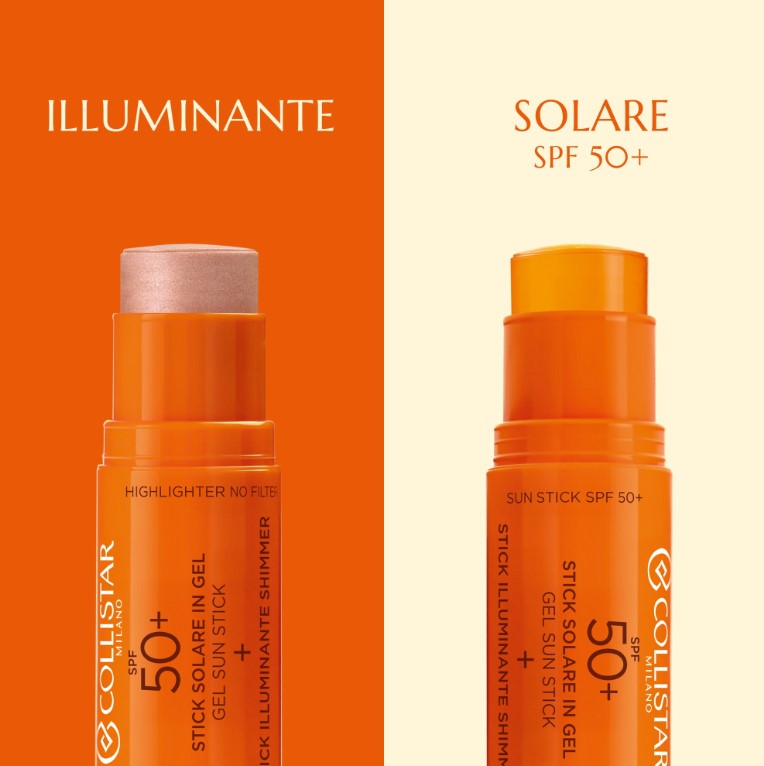 Stick Solare in Gel SPF 50++ Stick Illuminante Shimmer